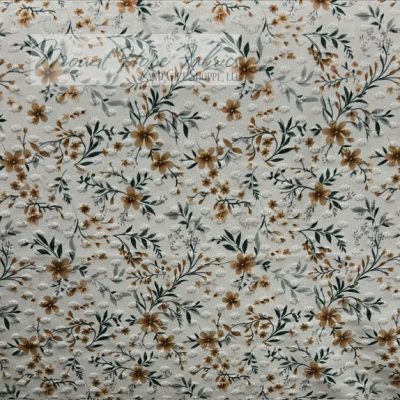 Swiss Dot Knit- Caramel on Cream