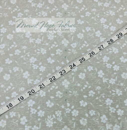 Swiss Dot Knit- Neutral Floral 07 - Image 3