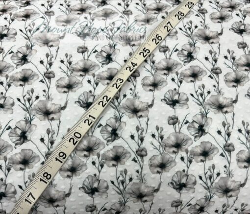 Swiss Dot Knit- Neutral Floral 52 - Image 3