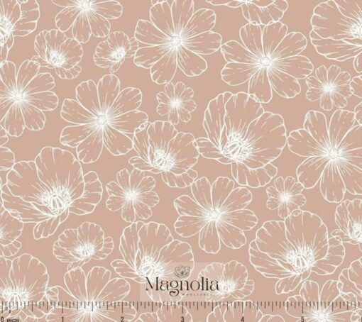 Reign Rib Knit- Serene Blooms Dusty Rose