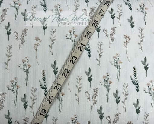 Reign Rib Knit- Elegant Wildflower Sprigs - Image 2
