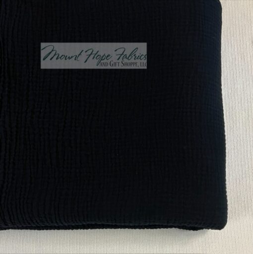 Double Gauze- Black - Image 2