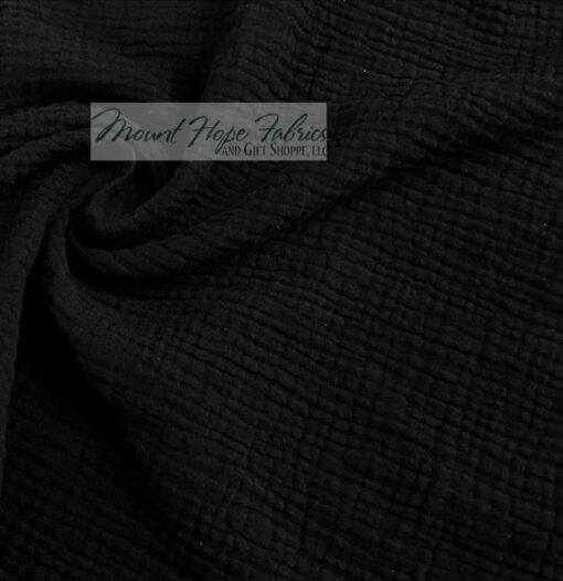 Double Gauze- Black