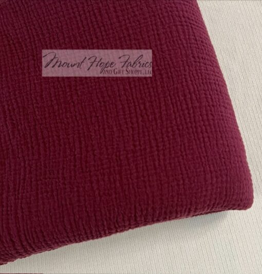Double Gauze- Burgundy