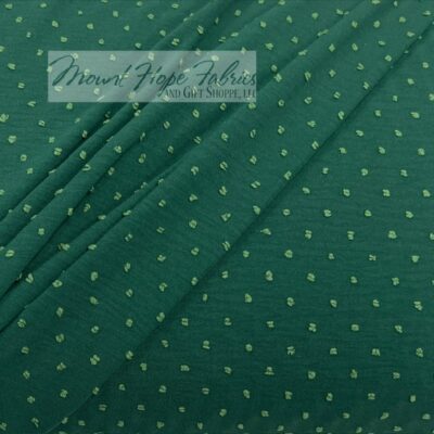 Petite Poly Swiss Dots, Hunter Green