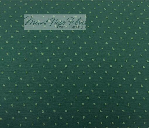 Petite Poly Swiss Dots, Hunter Green - Image 2