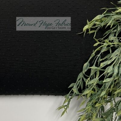 Petite Poly Swiss Dots, Black