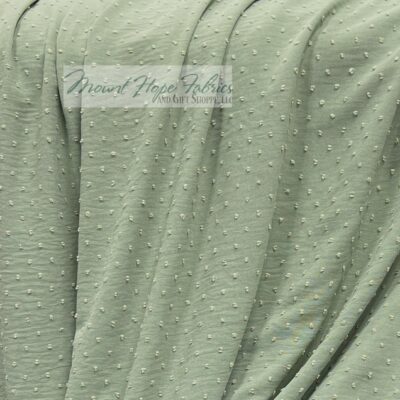 Petite Poly Swiss Dots, Sage