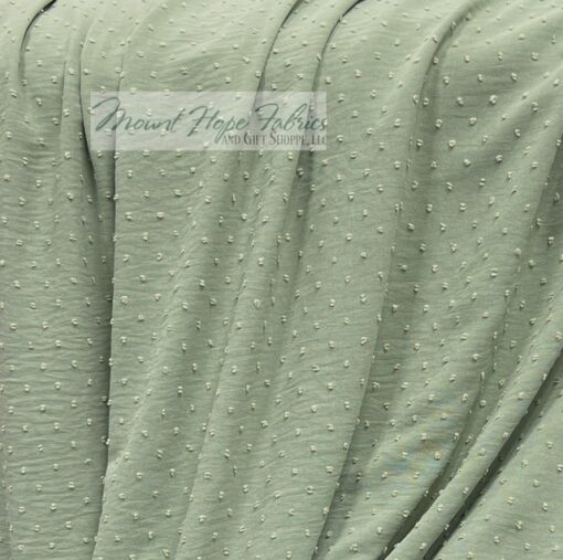 Petite Poly Swiss Dots, Sage