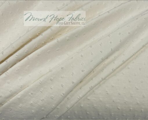 Petite Poly Swiss Dots, Ivory - Image 2