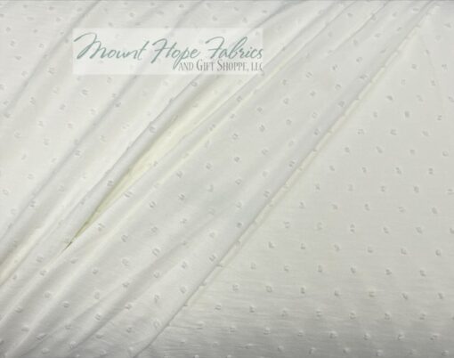 Petite Poly Swiss Dots, White - Image 2