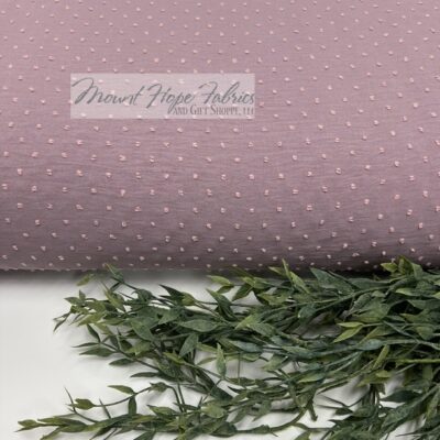 Petite Poly Swiss Dots, Dusty Lavender