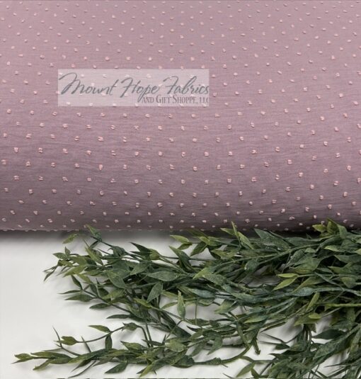 Petite Poly Swiss Dots, Dusty Lavender
