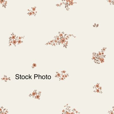 Swiss Dot Knit- Terra Cotta Flower Clusters