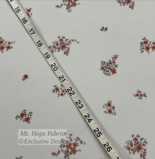 DTY Type Swim Knit- Terra Cotta Flower Clusters - Image 2