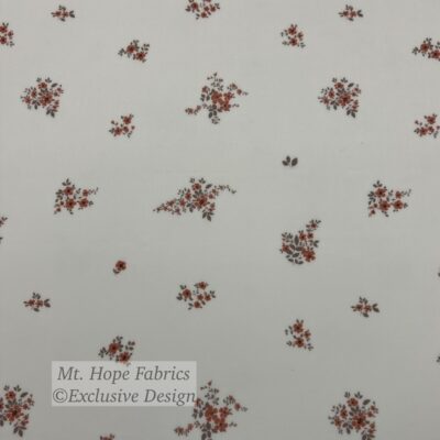 DTY Type Swim Knit- Terra Cotta Flower Clusters