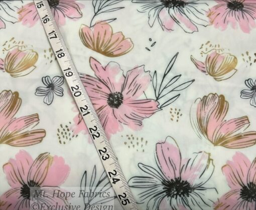 DTY Type Swim Knit- Pink Floral Splashes - Image 3