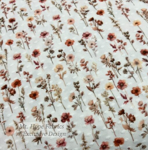 Swiss Dot Knit- Fall Wildflower Bouquet - Image 2