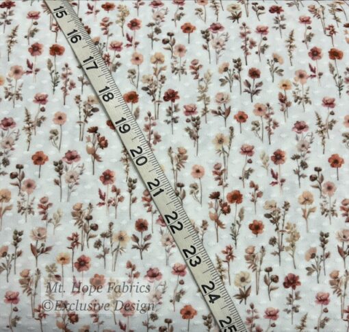 Swiss Dot Knit- Fall Wildflower Bouquet - Image 3