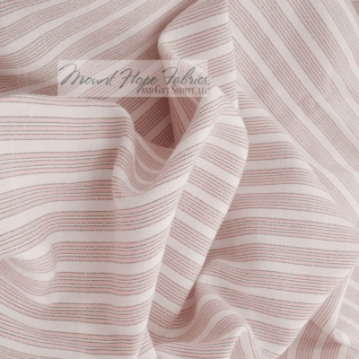 Triple Stripe Poplin- Pink