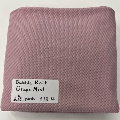 2 1/8 yard piece Bubble Knit, Grape Mist