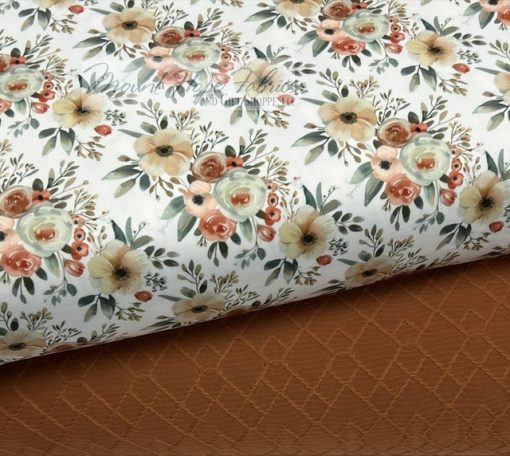 Diamond Jacquard Knit S8203- Roasted Pecan - Image 2