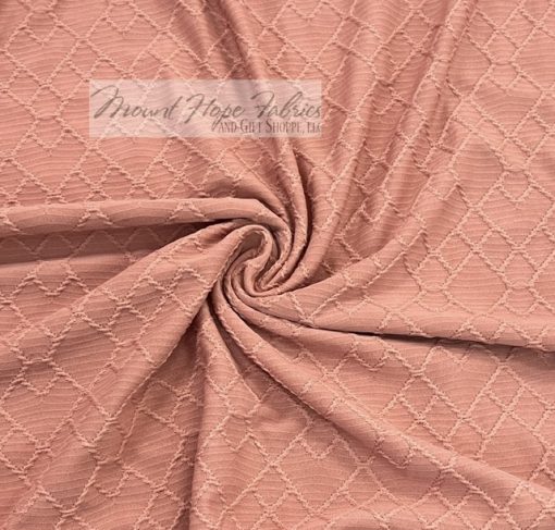 Diamond Jacquard Knit S8203- Cameo