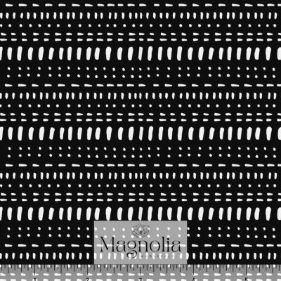 Reign Rib Knit- Dash + Dots Black