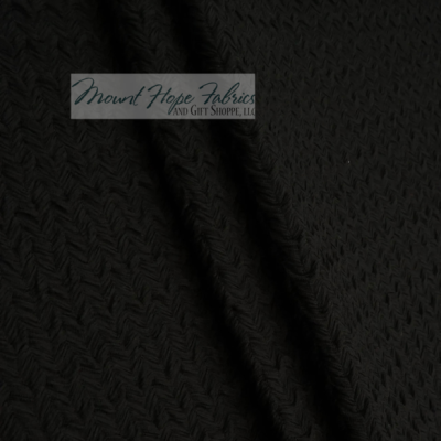 Herringbone Jacquard Knit- Black