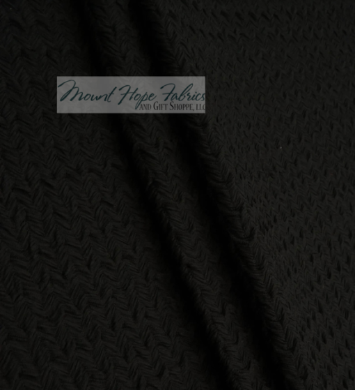 Herringbone Jacquard Knit- Black