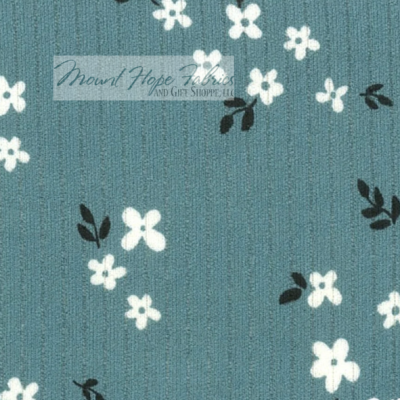 Classic Rib Knit 8516- Slate Blue Floral