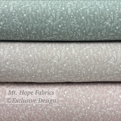 Lightweight Liverpool- Silhouette Floral Design