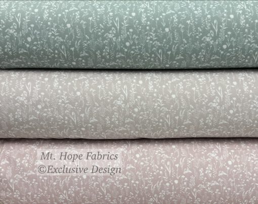 Lightweight Liverpool- Silhouette Floral Design
