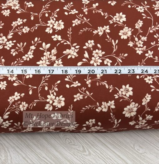 Yoga Knit- Rust Floral Spray 6265 - Image 2