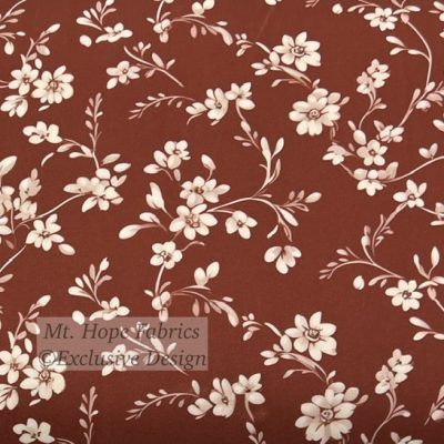 Yoga Knit- Rust Floral Spray 6265