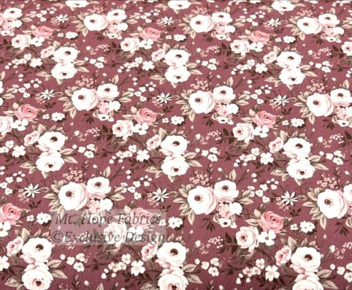 Pineskin Poly- Mauve Roses 6259