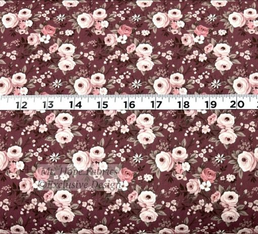 Pineskin Poly- Mauve Roses 6259 - Image 2