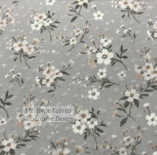 Swiss Dot Knit- Champagne Floral 6261 - Image 3