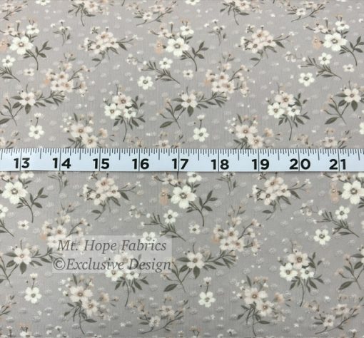 Swiss Dot Knit- Champagne Floral 6261 - Image 2
