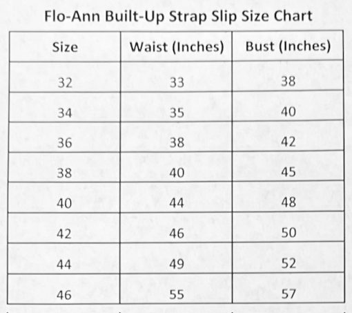 Full Slip w/ Built Up Straps- 44" - Image 2