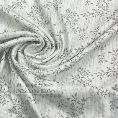 Smooth Wide Rib Knit- Khaki Vines