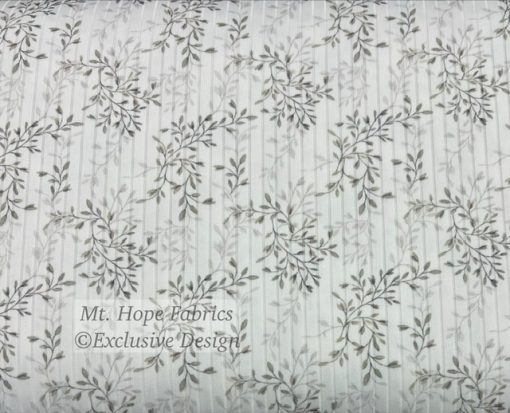 Smooth Wide Rib Knit- Khaki Vines - Image 2