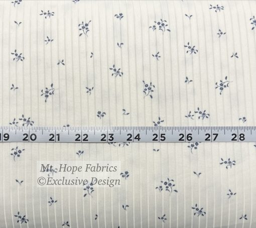 Smooth Wide Rib Knit- Dainty Blue Floral - Image 3