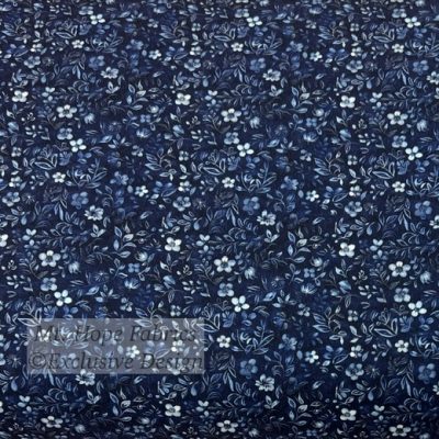 Pineskin Poly- Navy Vintage Floral 6273