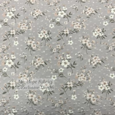 Swiss Dot Knit- Champagne Floral 6261