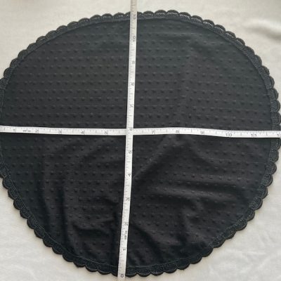 Veil- Black Dot Knit 11 x 12