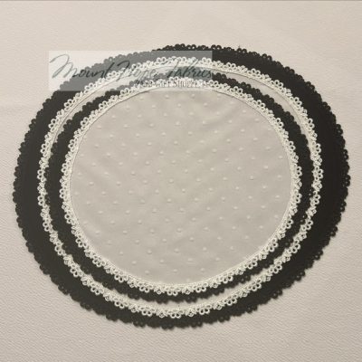 First Choice Creations Wide Veil- Swiss Dot Knit