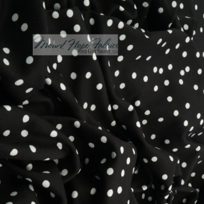 DTY Micro Polka Dot Knit- Black