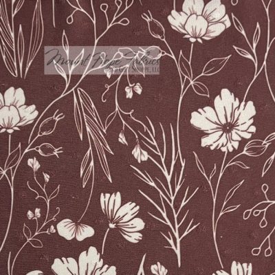 Swiss Dot Knit- Subtle Petals Berry