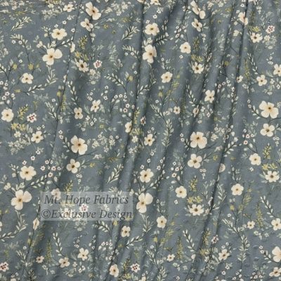 Swiss Dot Knit- Sage/Cream Floral